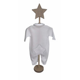 Little Lads & Ladies Single White Bottom Star LL02