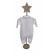 Little Lads & Ladies Single White Bottom Star LL02