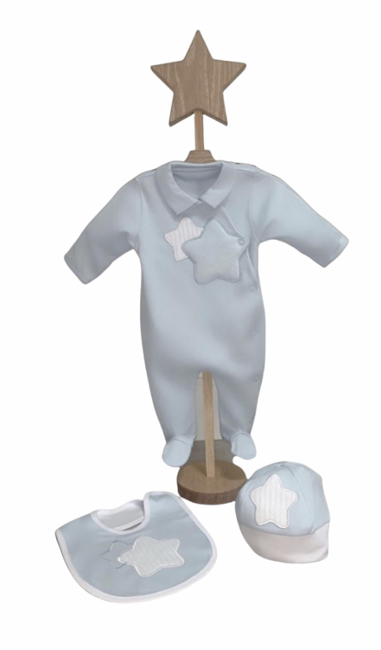 Little Lads & Ladies Double Star Pale Blue LL01