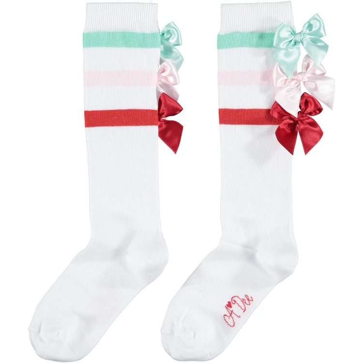 ADee ADee Elizabeth Bow Knee High Sock - SS22 - AGE 8/10