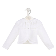 Dandelion Dandelion Knitted Bolero Cardigan - A3804 - NEWBORN