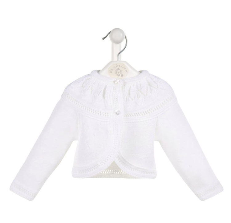 Dandelion Dandelion Knitted Bolero Cardigan - A3804 - NEWBORN