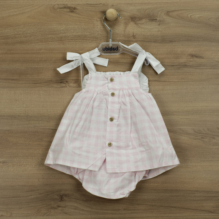 Babidu Babidu Gingham Dress & Pants - 40454 SS22 - 9 MONTHS