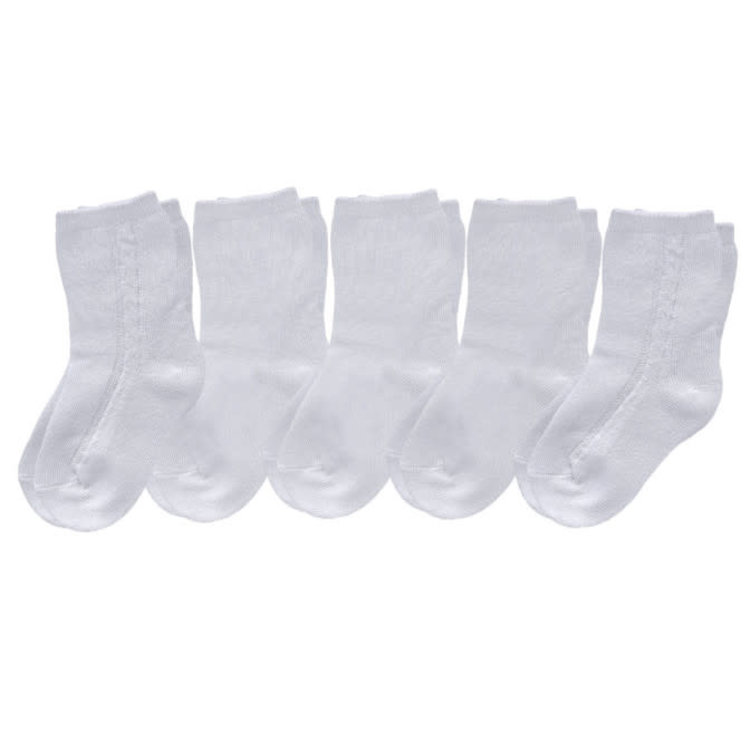 Pex 5pk Socks - White