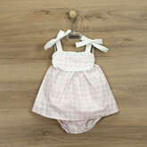 Babidu Babidu Gingham Dress & Pants - 40454 SS22 - 9 MONTHS