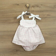 Babidu Babidu Gingham Dress & Pants - 40454 SS22 - 9 MONTHS
