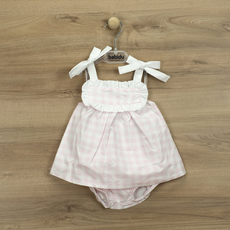 Babidu Babidu Gingham Dress & Pants - 40454 SS22 - 9 MONTHS