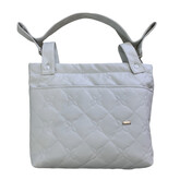 ACH White Leatherette Quilted Jacket