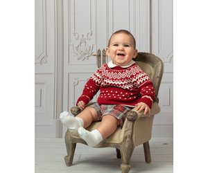 Caramelo AW22 Fairisle Baby Short Set 1013100 Bubbles