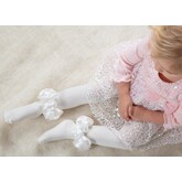 Caramelo AW22 Ruffle Ankle Ribbon Tights - 044917