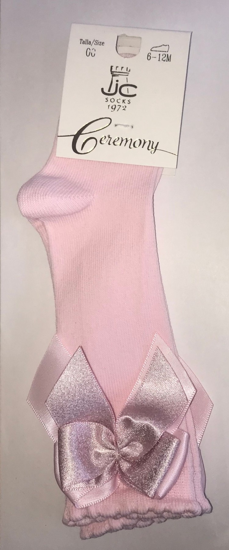 JC Socks JC Pink Knee High bow Socks