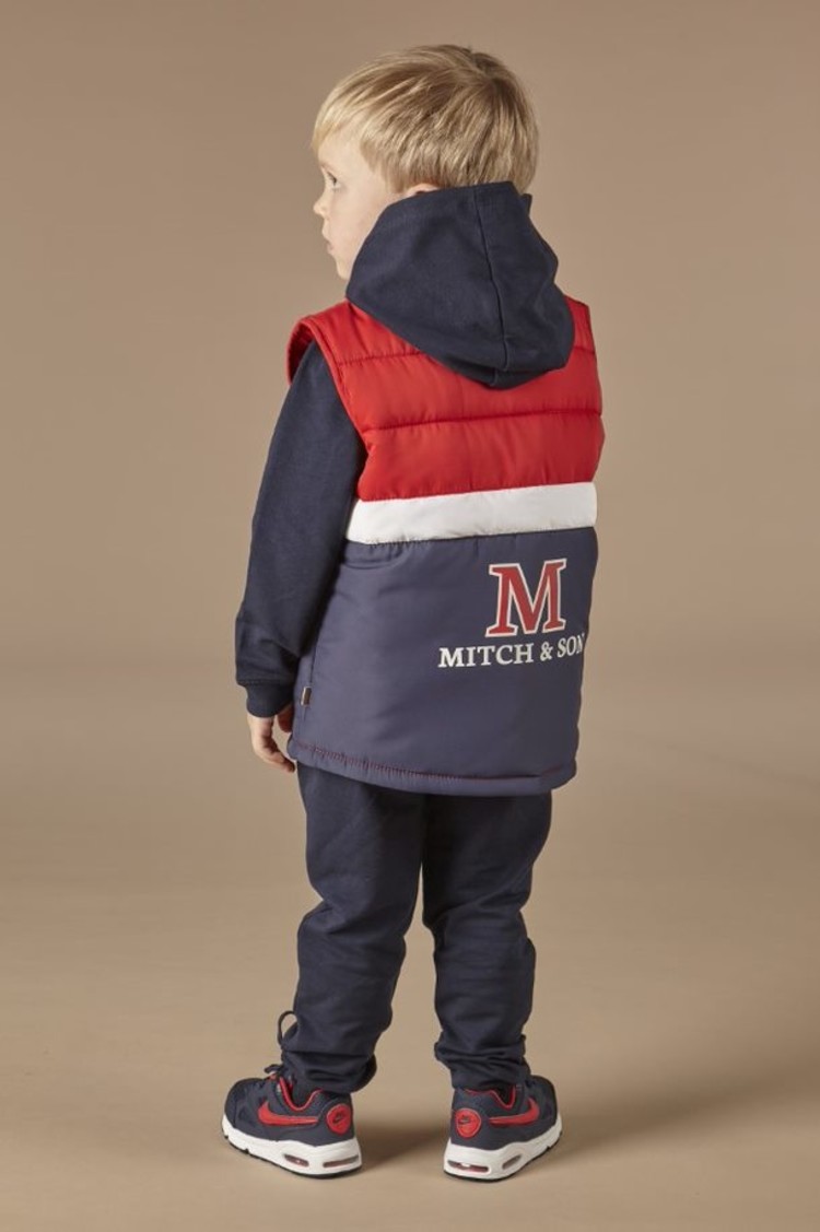 Mitch and Son Mitch & Son AW22 Fredrick Colour Block Gilet - 12 MONTHS