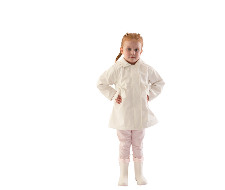 Little Lads & Ladies Little Lads & Ladies Girls Bow Raincoat