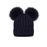 Pom Pom Envy Pom Pom Envy Navy Double Pom Pom Hat