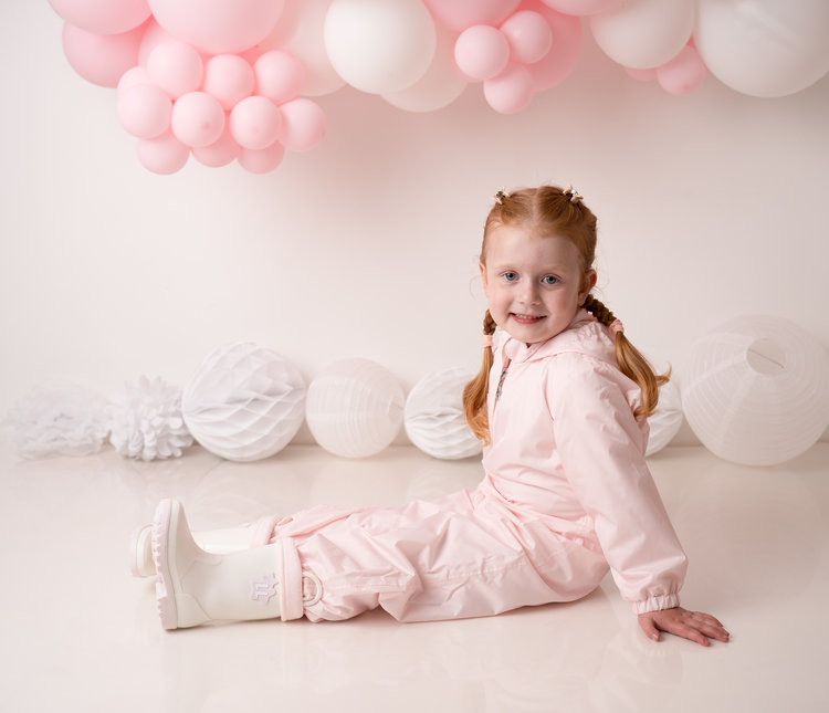 Little Lads & Ladies Puddle Suit - Pink