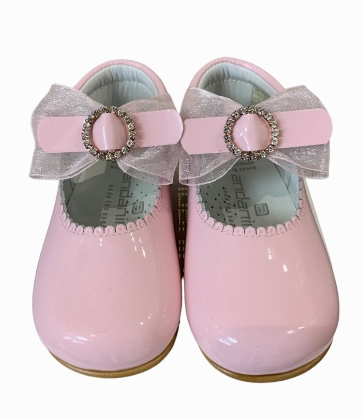 Andanines Andanine Pink Patent with Bow 222261 - SIZE 24