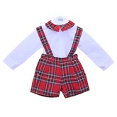 Pex Pex AW23 Rory Tartan Romper Set- 6 MONTHS