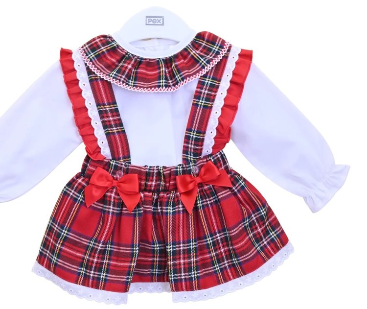 Pex Pex AW22 Fenella Tartan Romper Set
