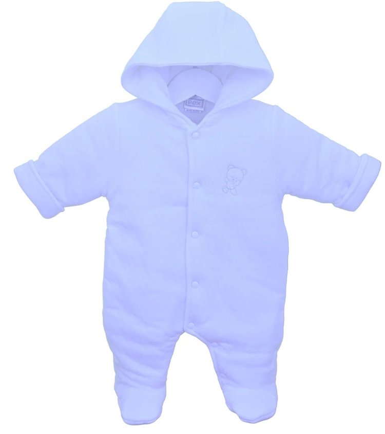 Pex Pex AW22 Cuddle Snowsuit - White - 0-3 MONTHS