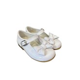 Andanines Andanines White Patent Bow Shoe - 222501