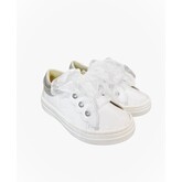 Andanines Andanines White Patent Trainer - 221662