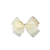 Girls Hair Bow - Cream