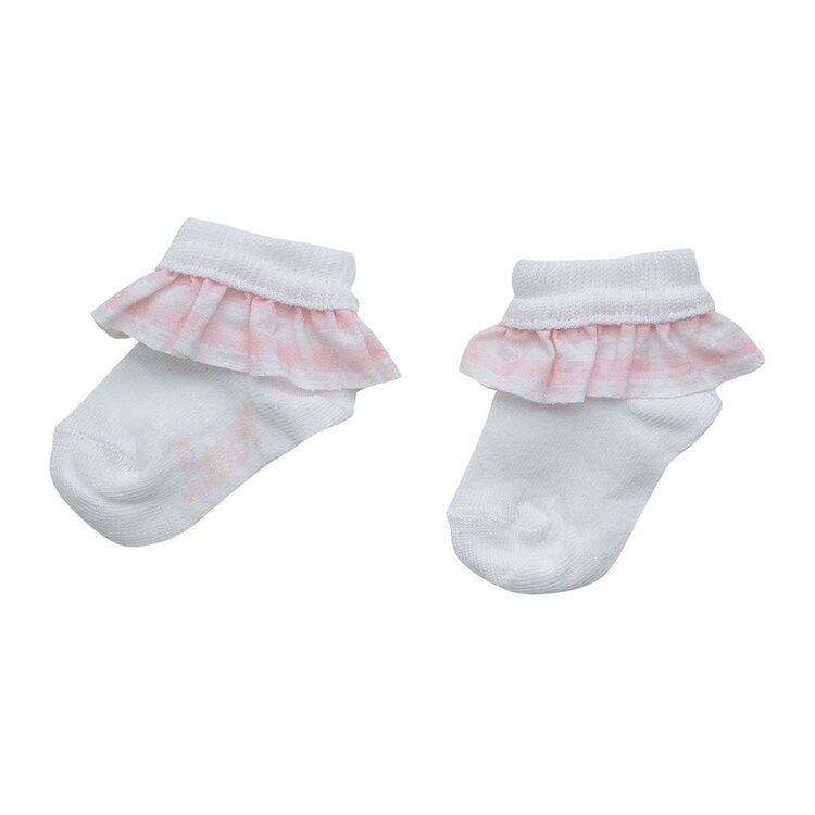 Little A Little A SS23 Gracelynn Frill Ankle Sock - 24-36M
