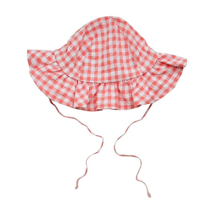 Little A Little A SS23 Happy Check Sunhat