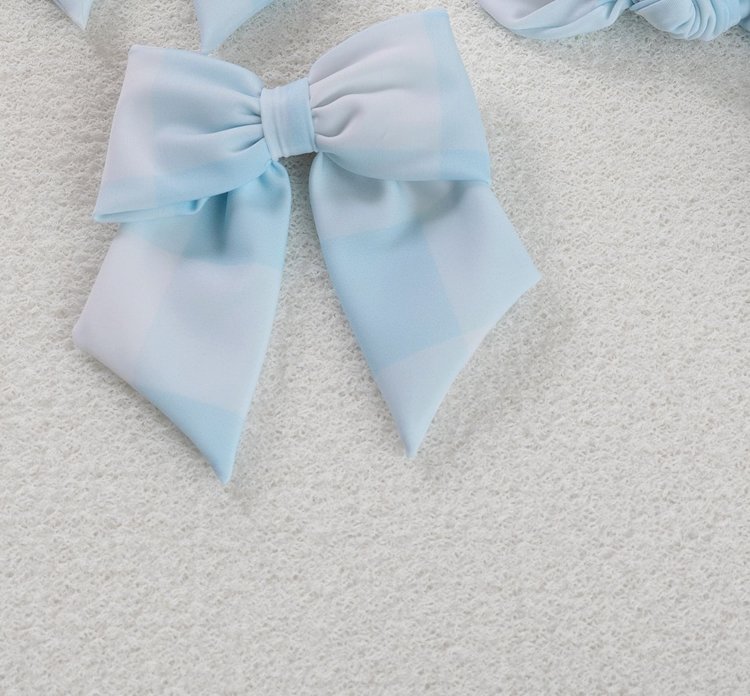 Meia Pata Meia Pata SS23 Beach Hair Bow - Check