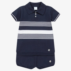 Artesania Granlei SS23 Stripe Short Set - 123-536 - AGE 2