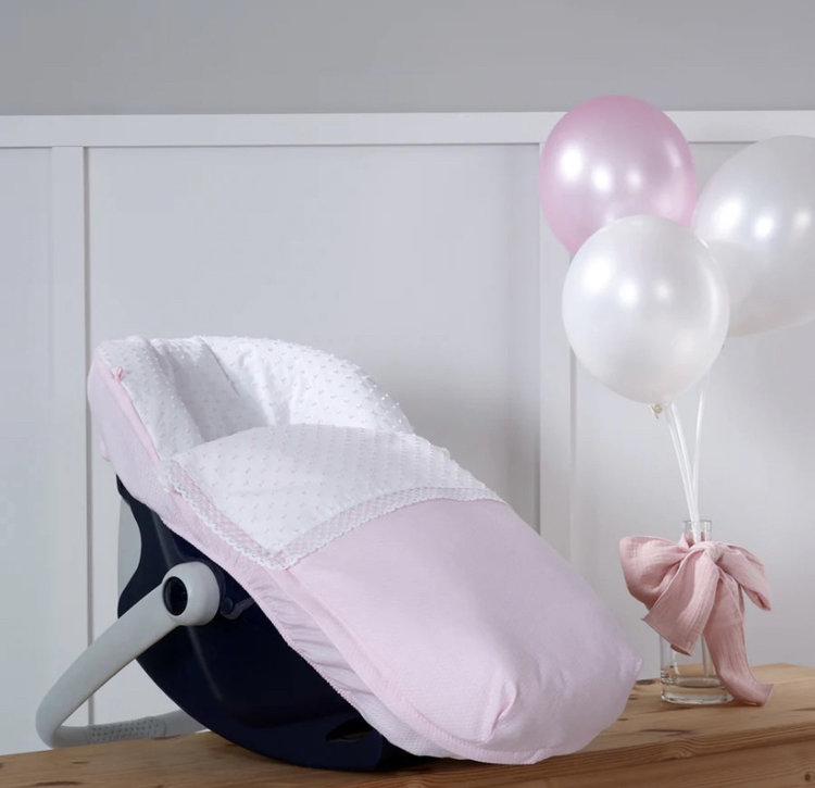 Nubeluna Plumenti - Car Seat Cover  - Pink