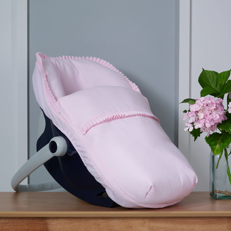 Nubeluna Pique Car Seat Cover - Pink