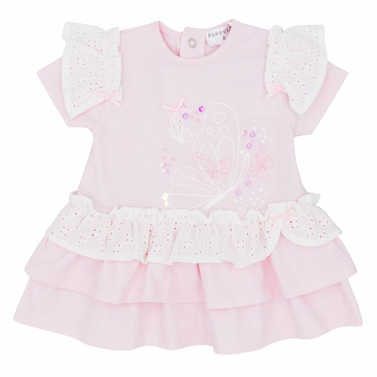 Pastels & Co Pastels & Co SS23 Gillian Ruffle Dress - P016K - 24 MONTHS