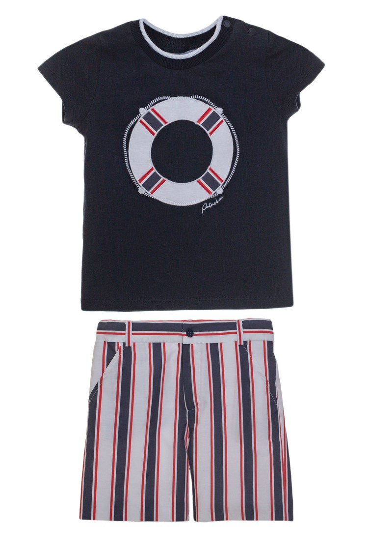 Patachou Patachou SS23 Sailor Short Set - 3356- 18 MONTHS