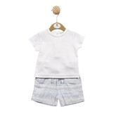 Mintini Mintini SS23 Stripe Short Set - MB5281 - 3 MONTHS