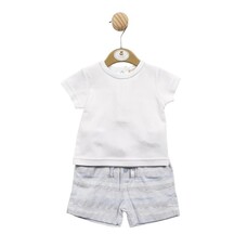 Mintini Mintini SS23 Stripe Short Set - MB5281 - 3 MONTHS