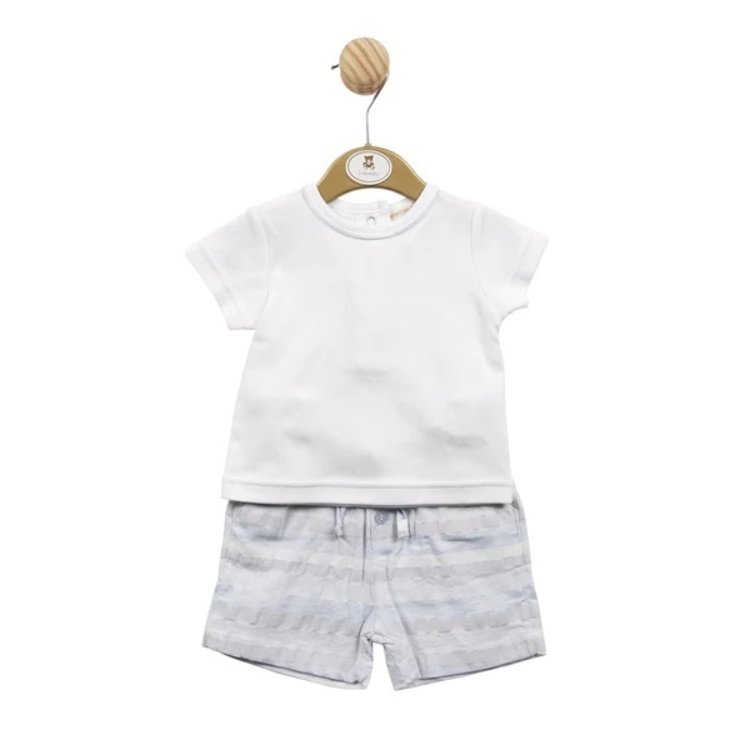 Mintini Mintini SS23 Stripe Short Set - MB5281 - 3 MONTHS