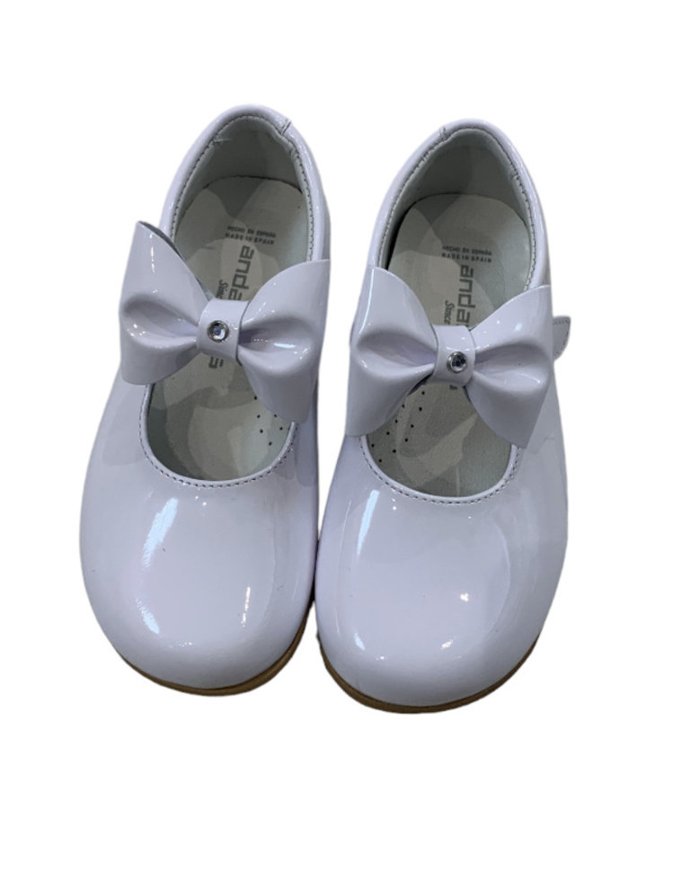 Andanine Patent Bow Girls Shoe 231600