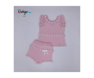 Rahigo Girls 2 Piece Pink Frilly Pants Set 23111