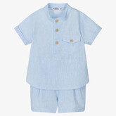 Babidu Babidu SS23 Linen Shirt Set - 42495 - 18 MONTHS