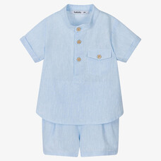 Babidu Babidu SS23 Linen Shirt Set - 42495 - 18 MONTHS