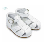 Borboleta Borboleta Augusto White Leather Boys Sandals - SIZE 26