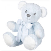Pale Blue Teddy Bear Rattle - 18 CM