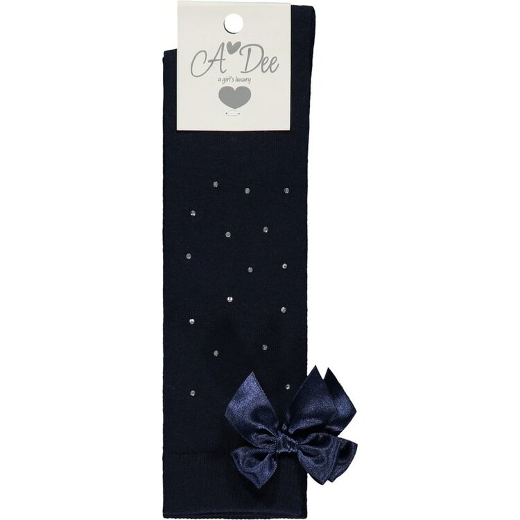 ADee A'Dee AW23 Penny School Socks - Navy