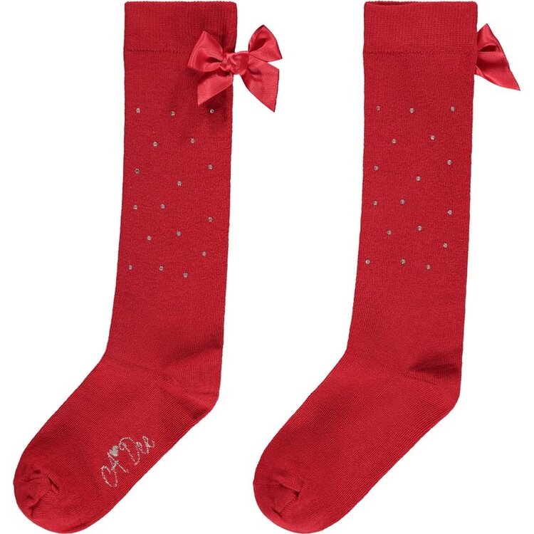 ADee A'Dee AW23 Penny School Socks - Red