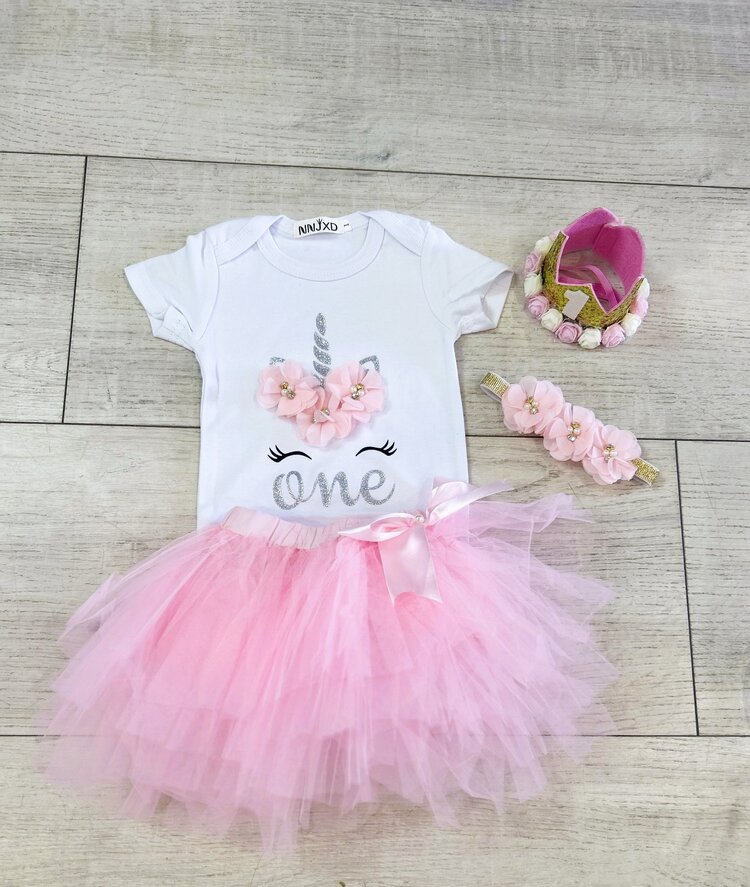 Little Lads & Ladies Little Lads & Ladies Girls Birthday Tutu Set