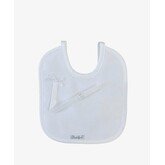 Little Star Little Star Bib with Dummy Holder - White