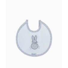 Little Star Little Star Bunny Bib - Grey