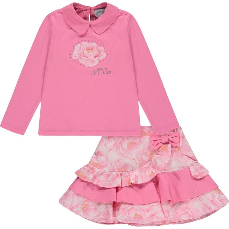 ADee A'Dee AW23 Abigail Peony Print Skirt Set - AGE 8