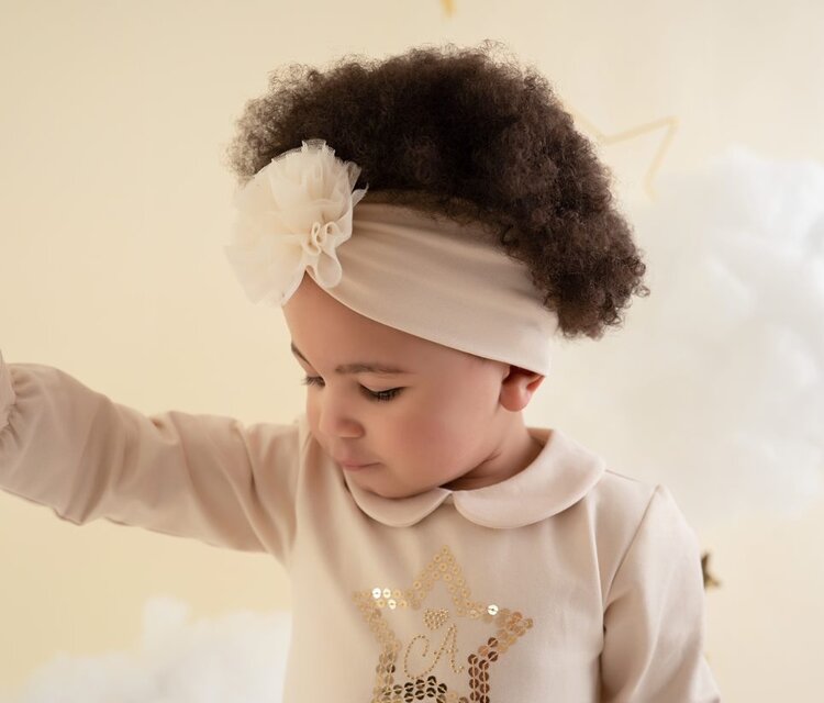 Little A Little A AW23 Fern Tulle Pom Pom Headband - XS
